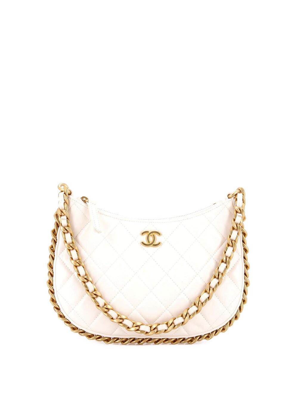 Chanel Cc Chain Around Hobo Quilted #243603C47B - Picture 1 of 7